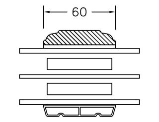 60 mm snit 3-lags 60 mm snit 3-lags