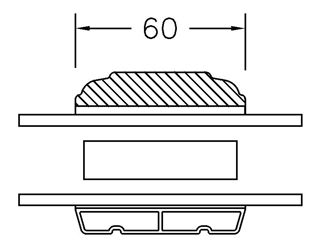 60 mm snit 2-lags 60 mm snit 2-lags